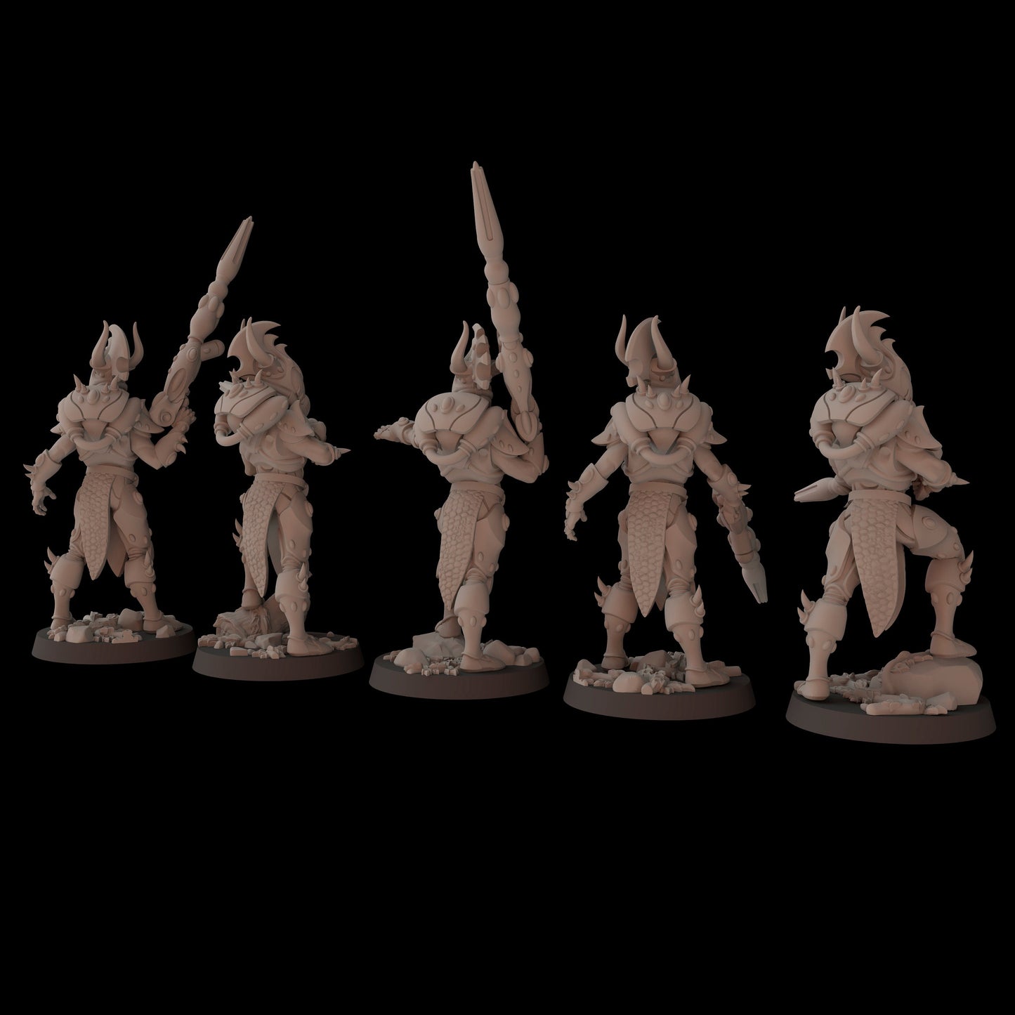 Aeterni Fantasy Cult Miniatures Primeval Fireborn x5 (Custom Order)
