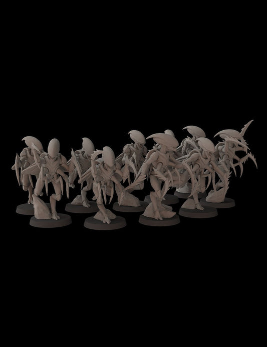 Insectoids Fantasy Cult Miniatures Infestors x10 (Custom Order)