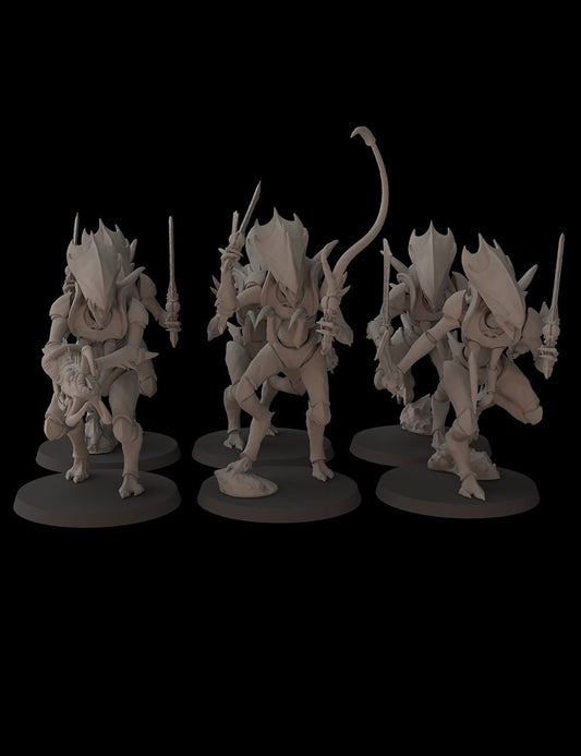 Insectoids Fantasy Cult Miniatures Crawlers Alternative Weapons x3 (Custom Order)