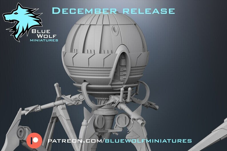 Legion - Octuptarra Combat Tri-Droid (Custom Order) Blue Wolf Miniatures