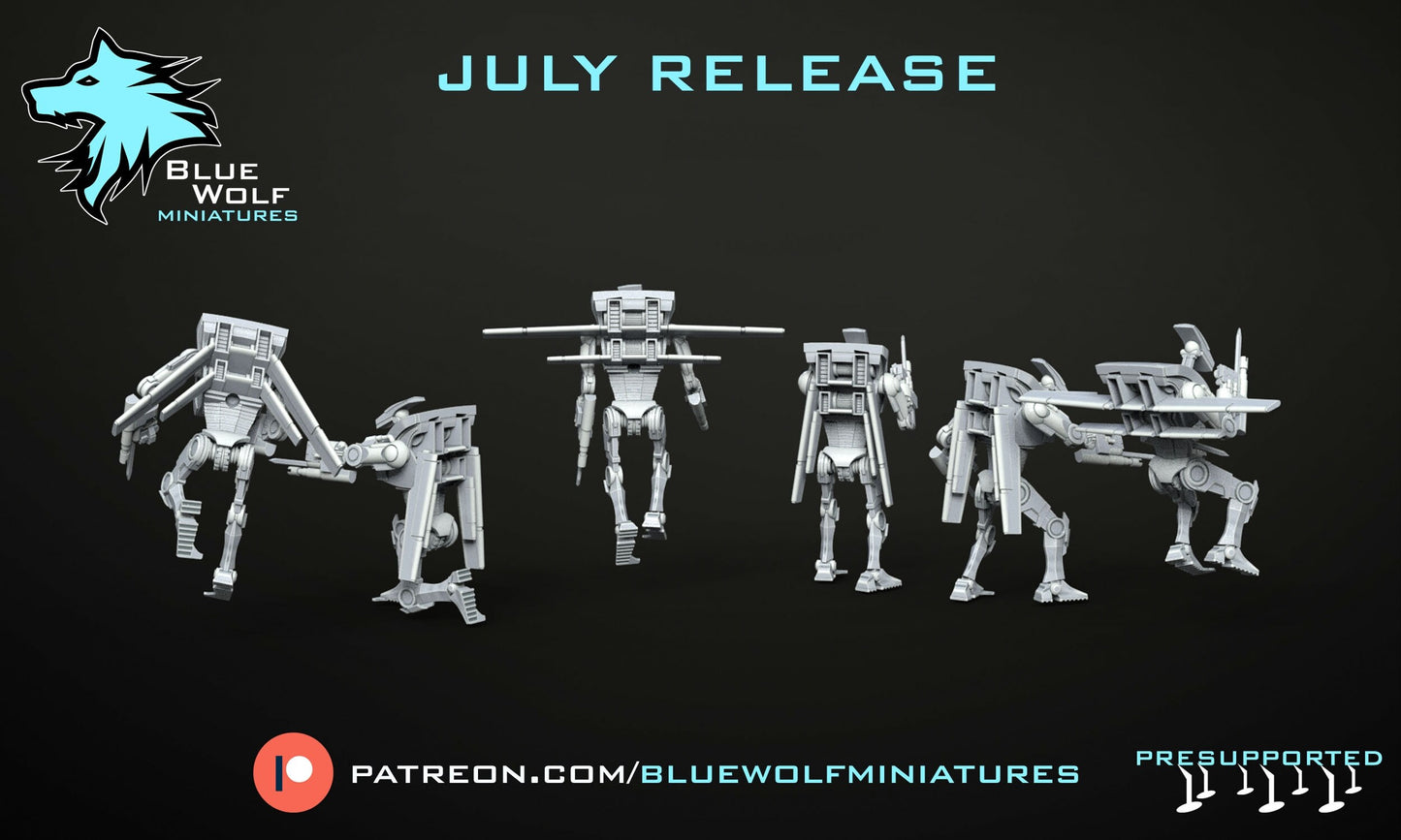 Legion - B1-A Air Battle Droids (Custom Order) Blue Wolf Miniatures