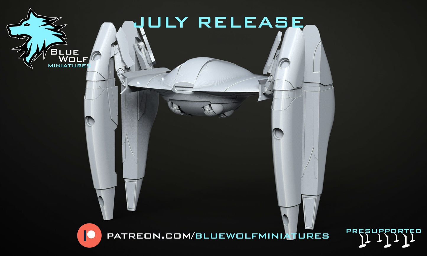 Legion - Droideka Drop Ship (Custom Order) Blue Wolf Miniatures