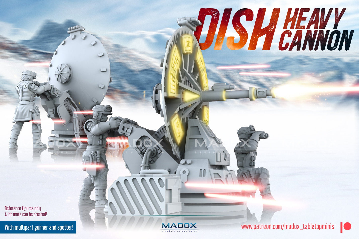 Legion - Dish Heavy Cannon (Custom Order)