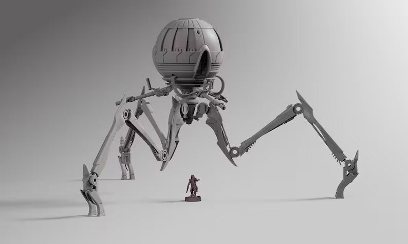 Legion - Octuptarra Combat Tri-Droid (Custom Order) Blue Wolf Miniatures