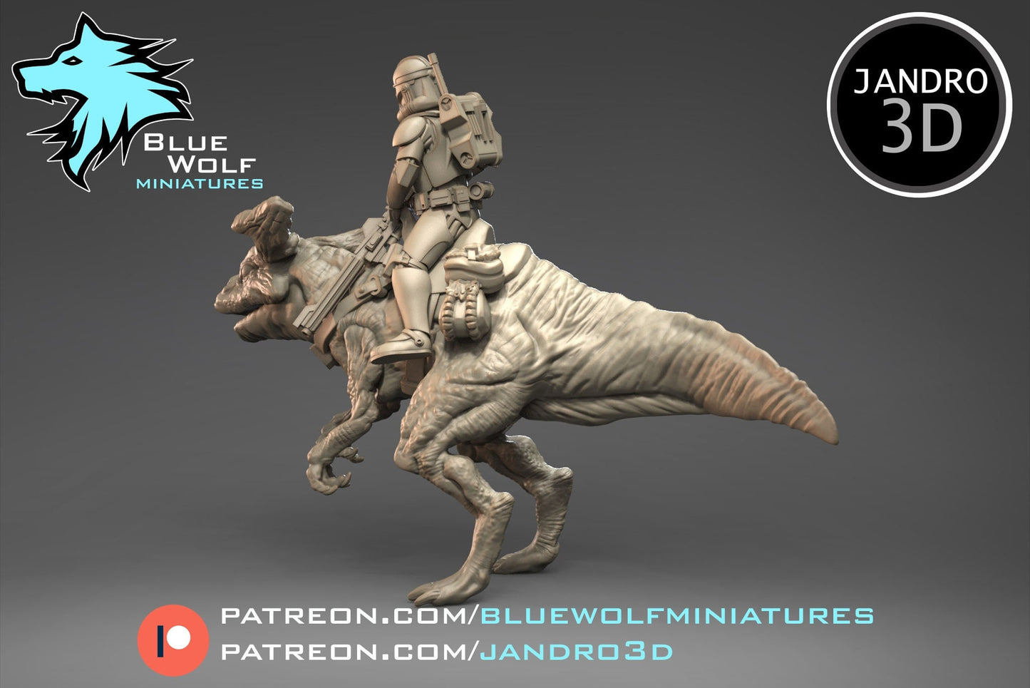 Legion - Clone Rider (Custom Order) Blue Wolf Miniatures