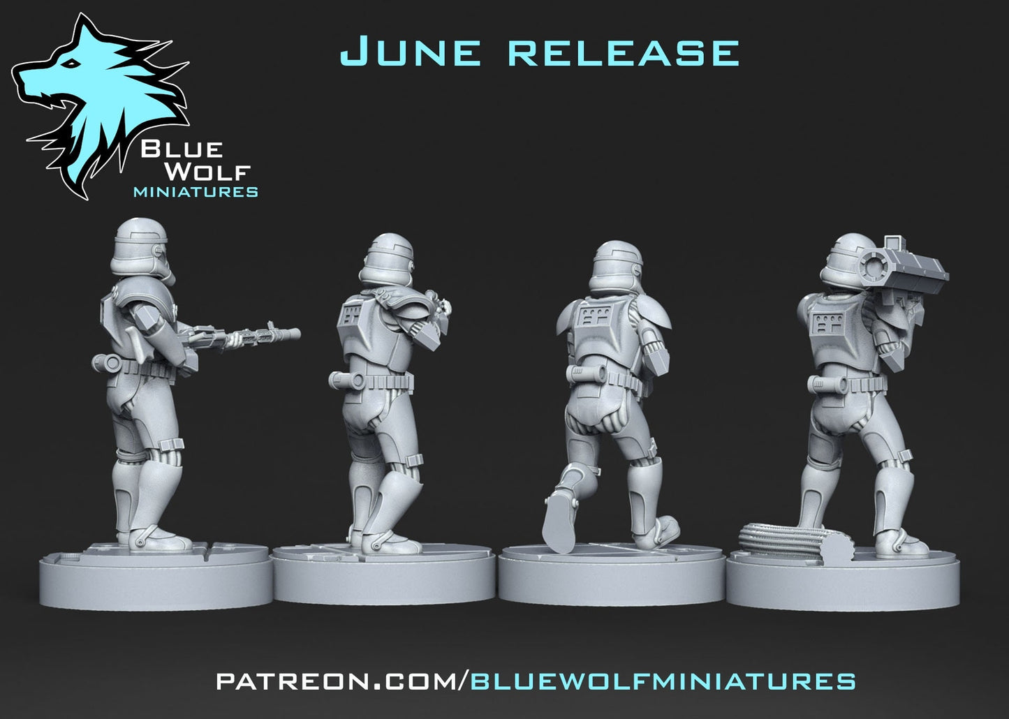 Legion - Triton Squad (Custom Order) Blue Wolf Miniatures