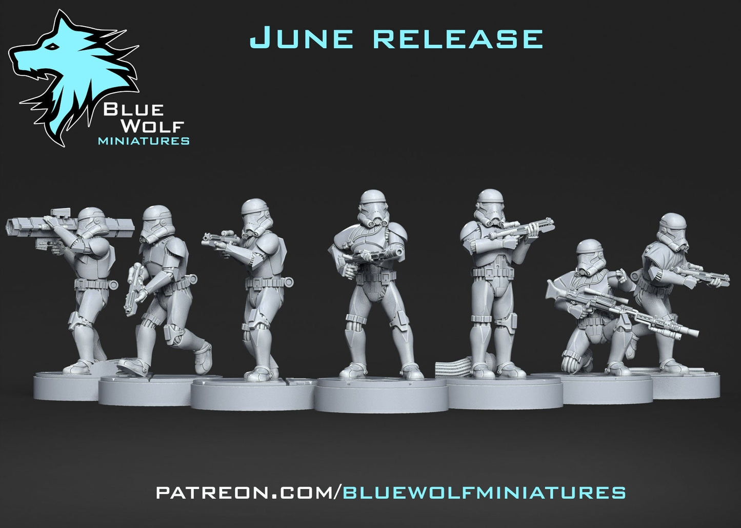 Legion - Triton Squad (Custom Order) Blue Wolf Miniatures