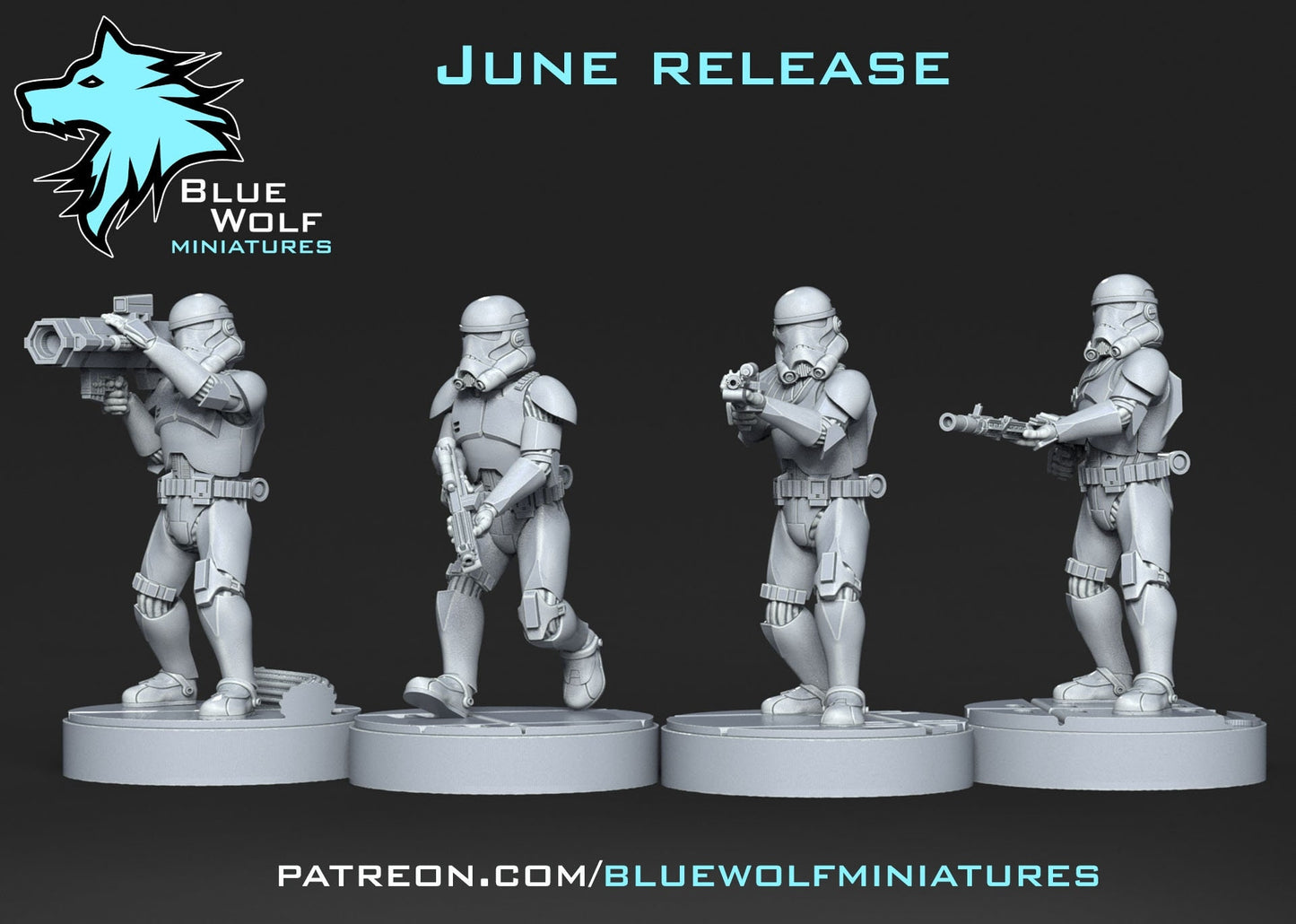 Legion - Triton Squad (Custom Order) Blue Wolf Miniatures