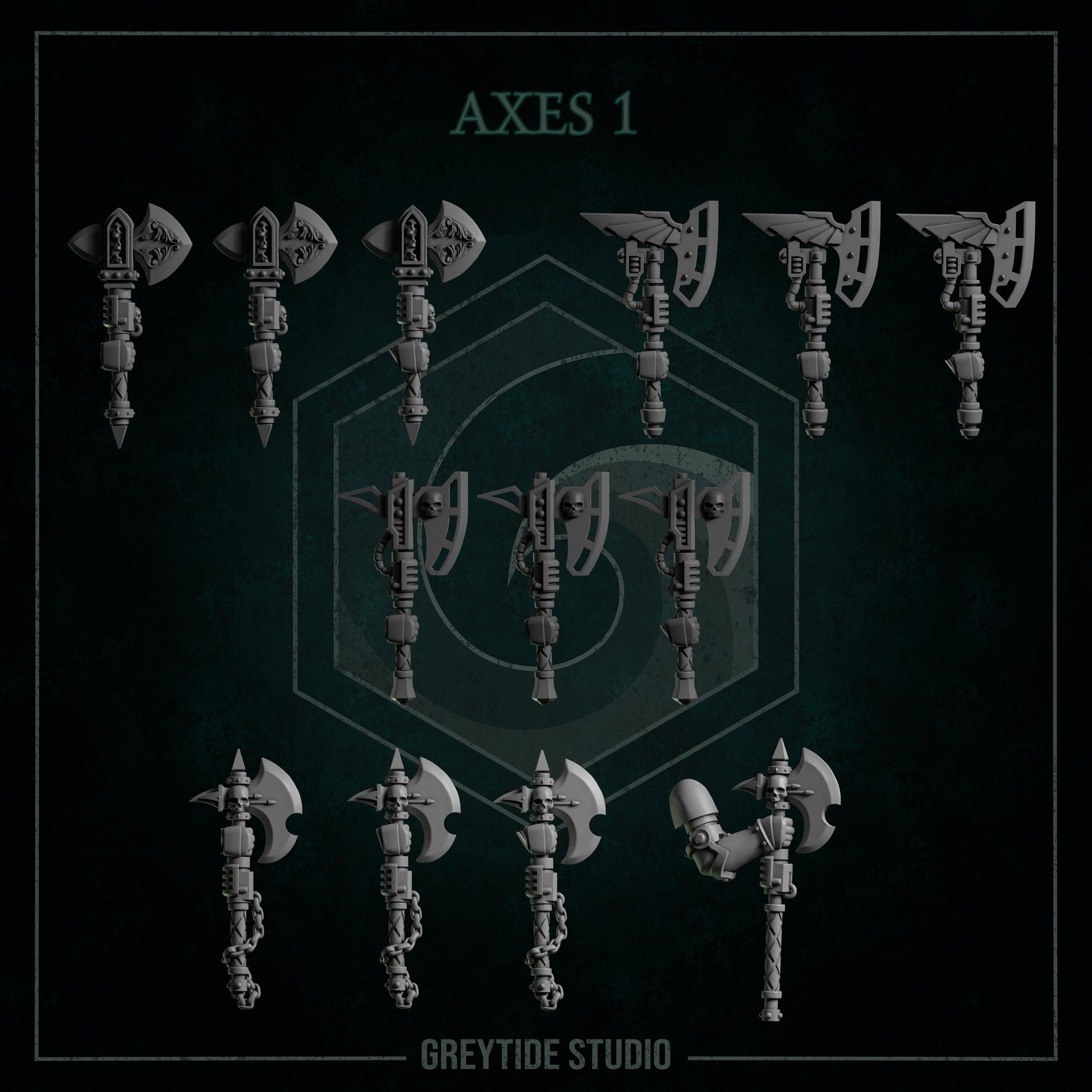 GreyTide Studios Axes Pack (Custom Order)