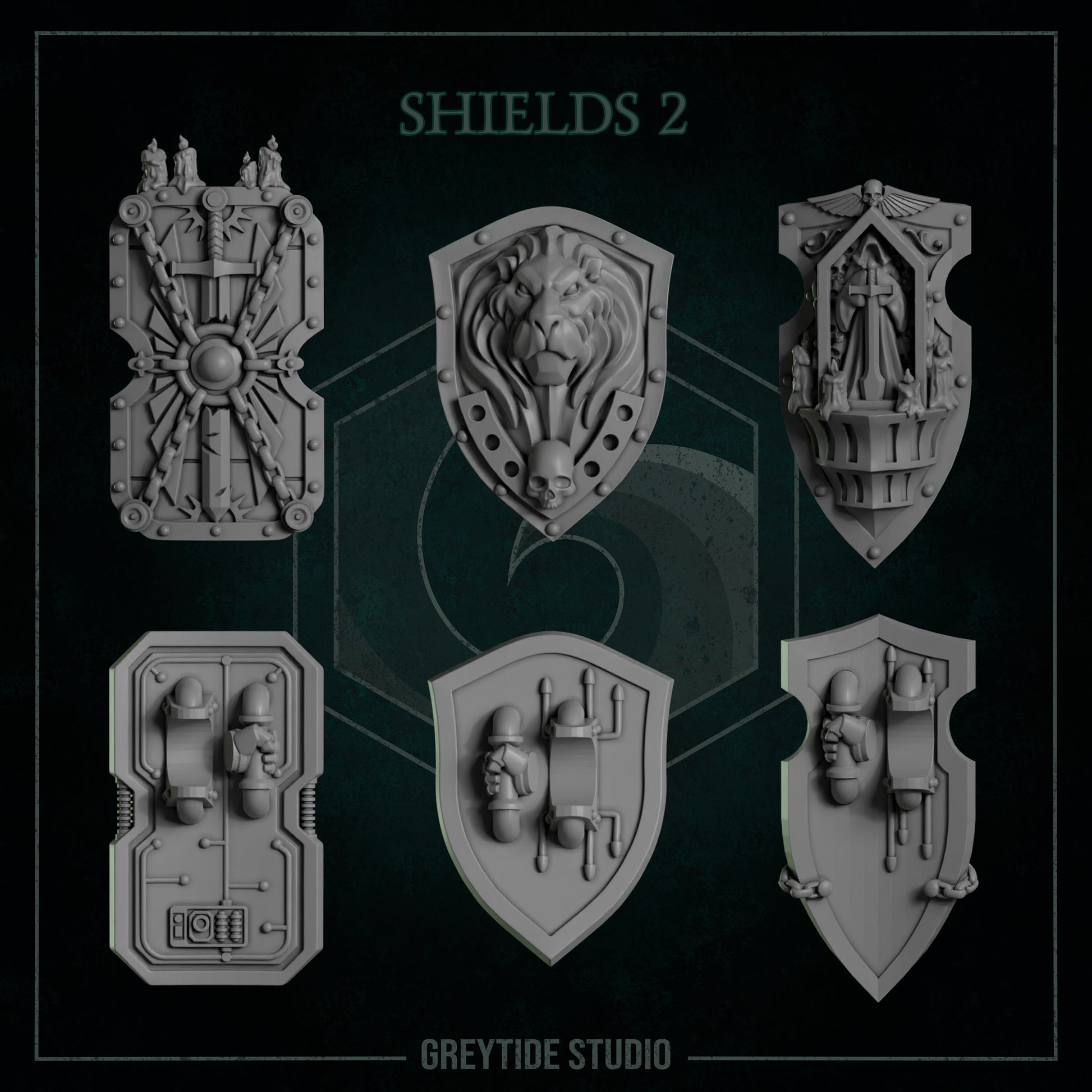 GreyTide Studios Shields Pack (Custom Order)