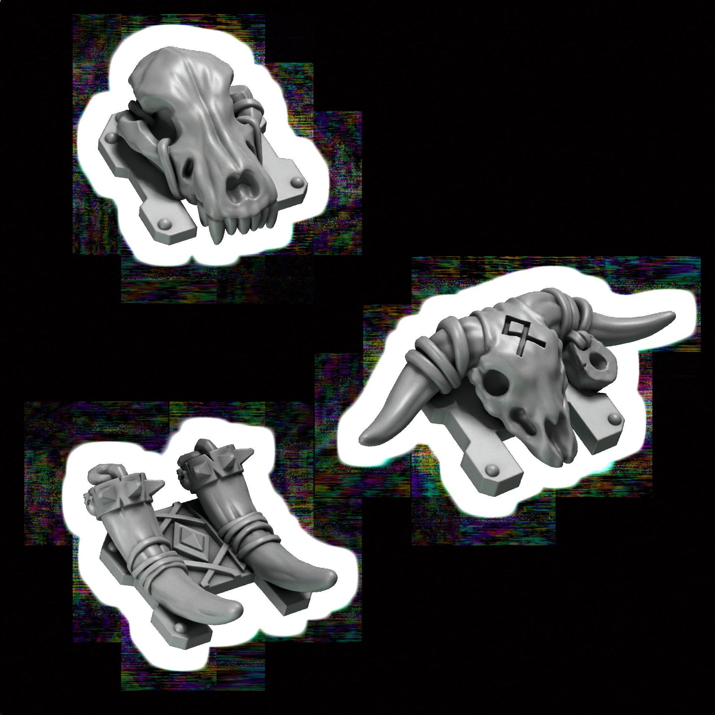 GreyTide Studios Motorcycle Accessories - Primal Hounds (Custom Order)