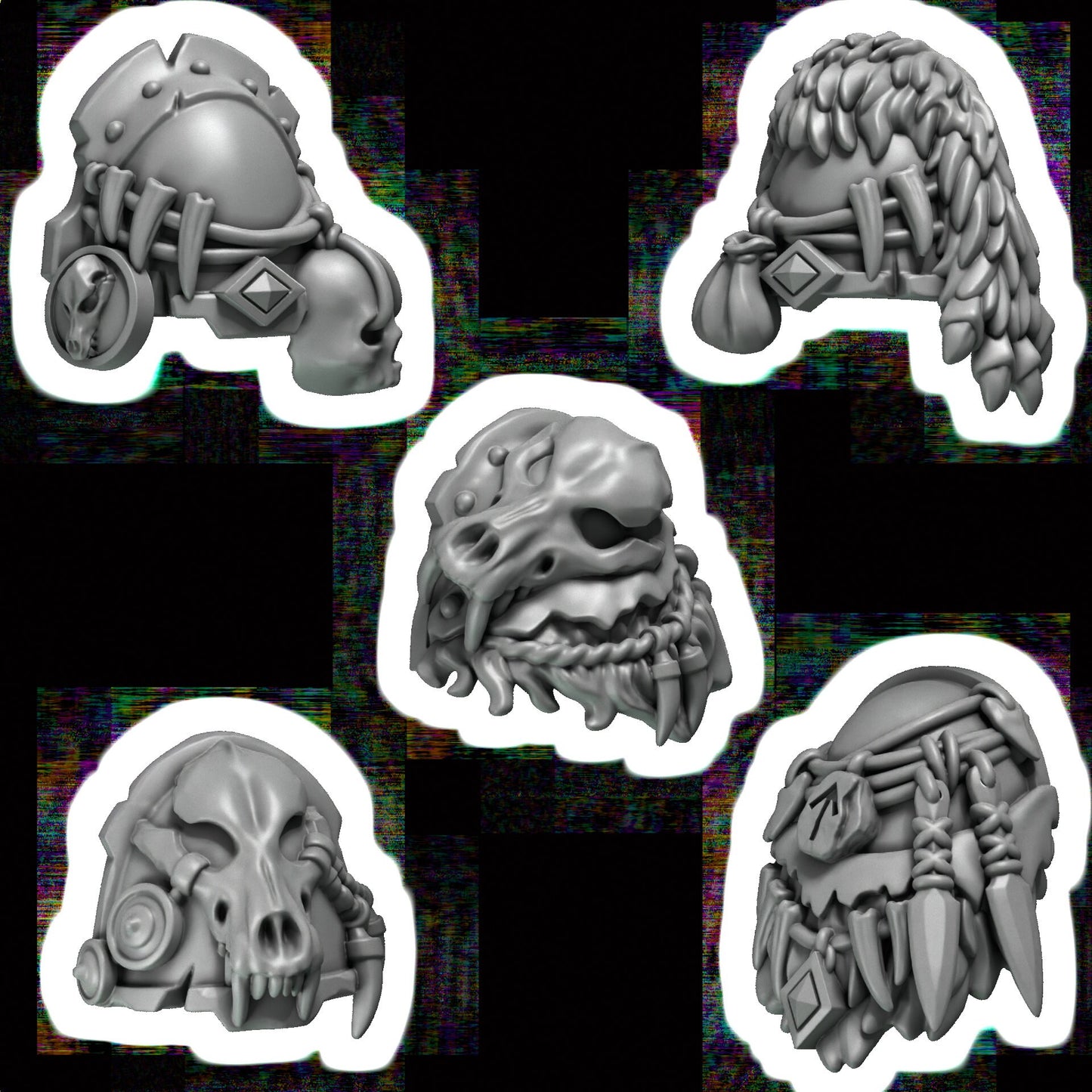 GreyTide Studios Shoulder Pads - Primal Hounds (Custom Order)