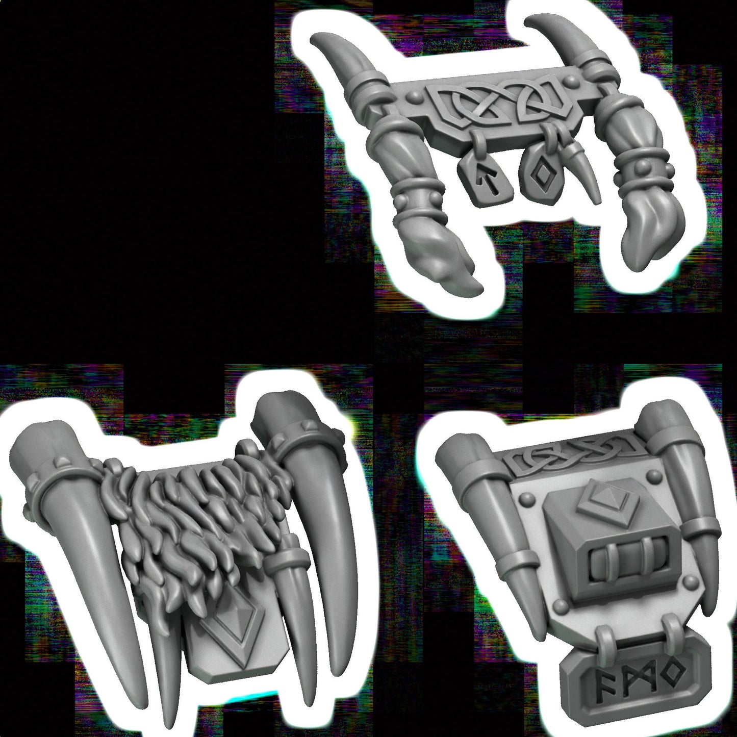 GreyTide Studios Motorcycle Accessories - Primal Hounds (Custom Order)