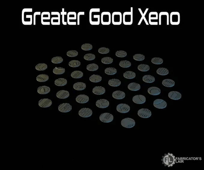 3D Printed Greater Good Xeno Bases