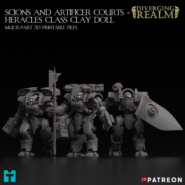 Artificer Courts - Heracles Class Clay Doll