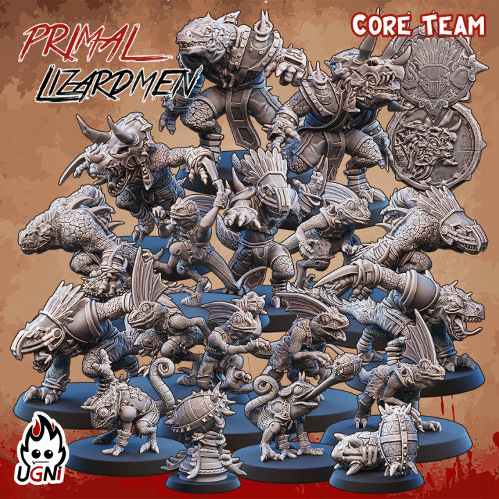 Lizardman Full Team - Designed by Ugni