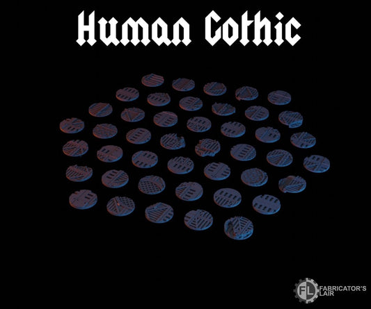 28mm-Bases-Gothic Human-style