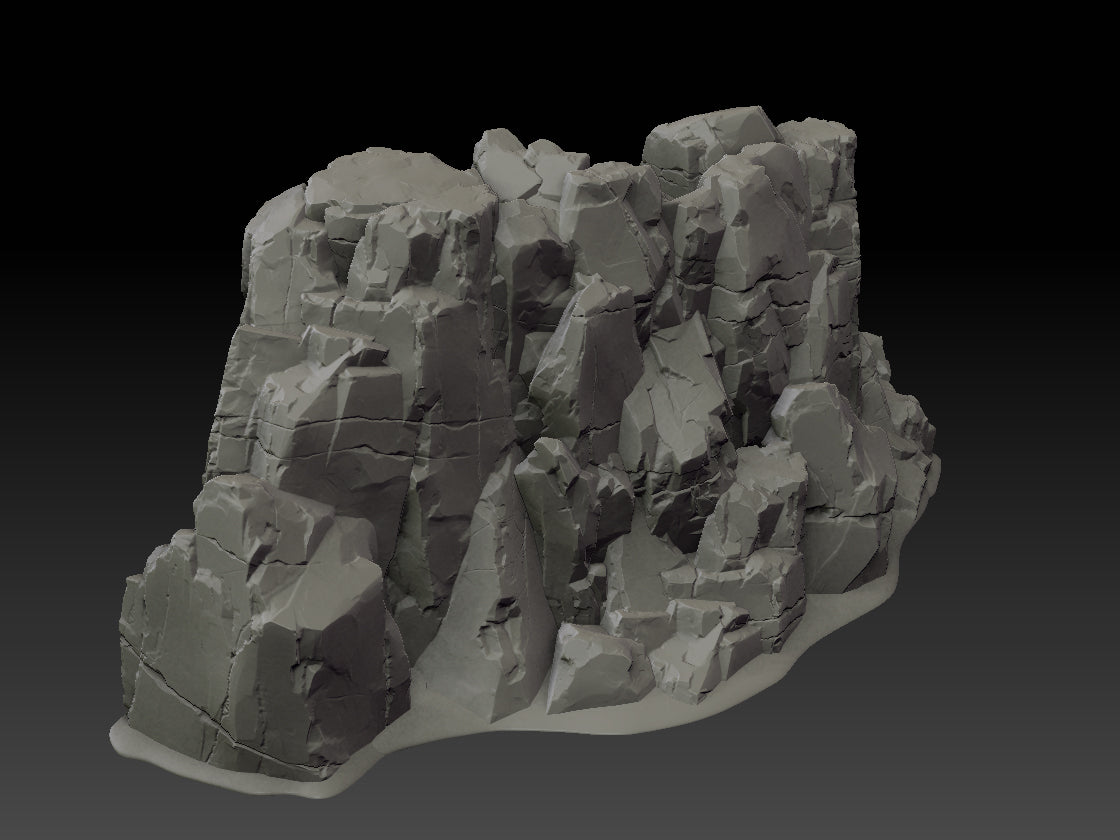 Stone Trove - Cliff Wall Curved