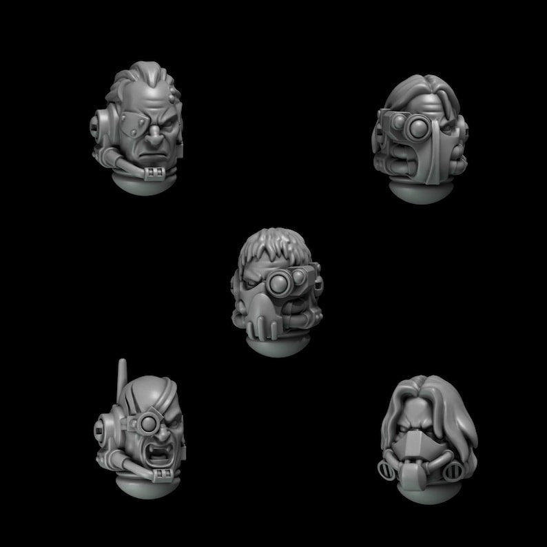 Greytide Studios - Crimson Lords - Heads - Multiple Listings (Custom Order)