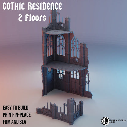 Gothic Ruins Set #1 - Wargaming Terrain 28mm - Large Bundle Set or Individual - Printed on FDM Bambu Lab X1 Carbon (Custom Order)