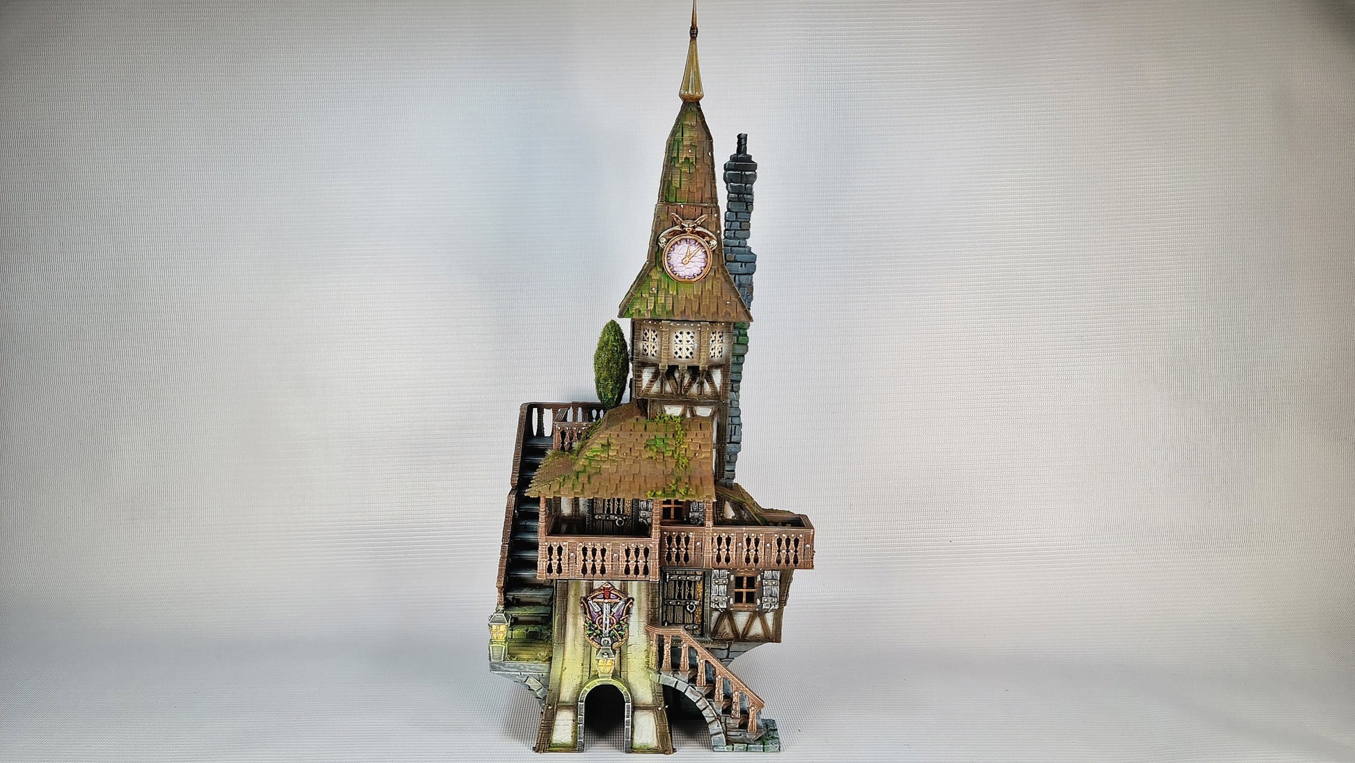 The Frost 2 Clock Tower - Wargaming Terrain 28mm - Printed on FDM Bambu Lab X1 Carbon (Custom Order) - product image 2 of 10