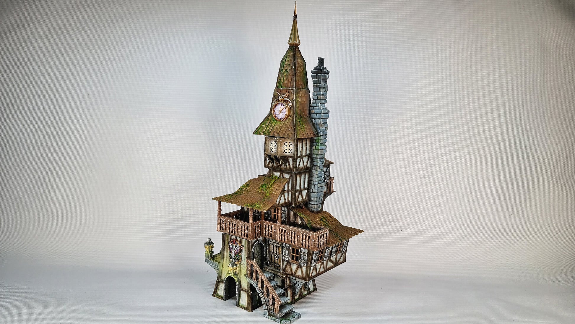 The Frost 2 Clock Tower - Wargaming Terrain 28mm - Printed on FDM Bambu Lab X1 Carbon (Custom Order) - product image 3 of 10