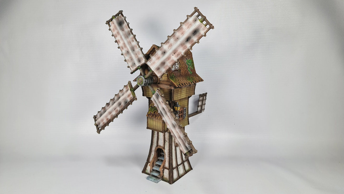 The Frost 2 Windmill - Wargaming Terrain 28mm - Printed on FDM Bambu Lab X1 Carbon (Custom Order) - product image 1 of 7