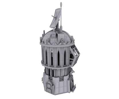 Control Tower Outpost 12 - Wargaming Terrain 28mm - Printed on FDM Bambu Lab X1 Carbon (Custom Order) - product image 1 of 5