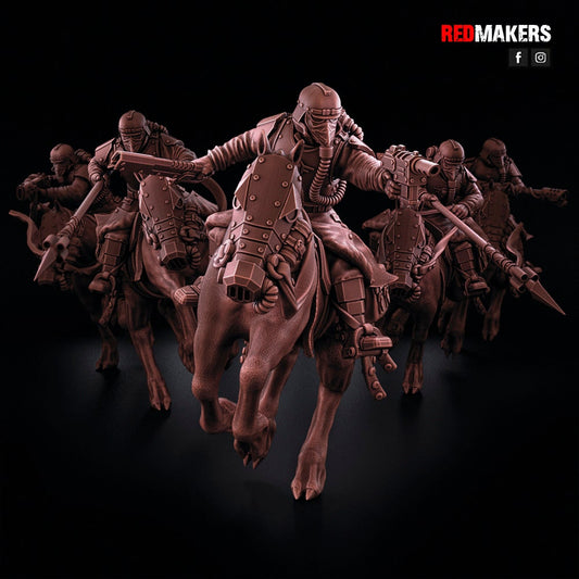 Red Makers Death Division Cavalry - Dynamic Poses x5 (Custom Order) - product image 1 of 5