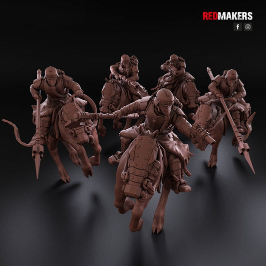 Red Makers Death Division Cavalry - Dynamic Poses x5 (Custom Order) - product image 2 of 5