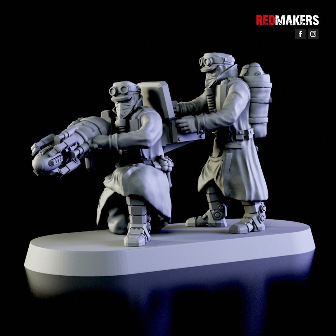 Red Makers Death Squad Special Weapon Teams x3 (Custom Order) - product image 5 of 5