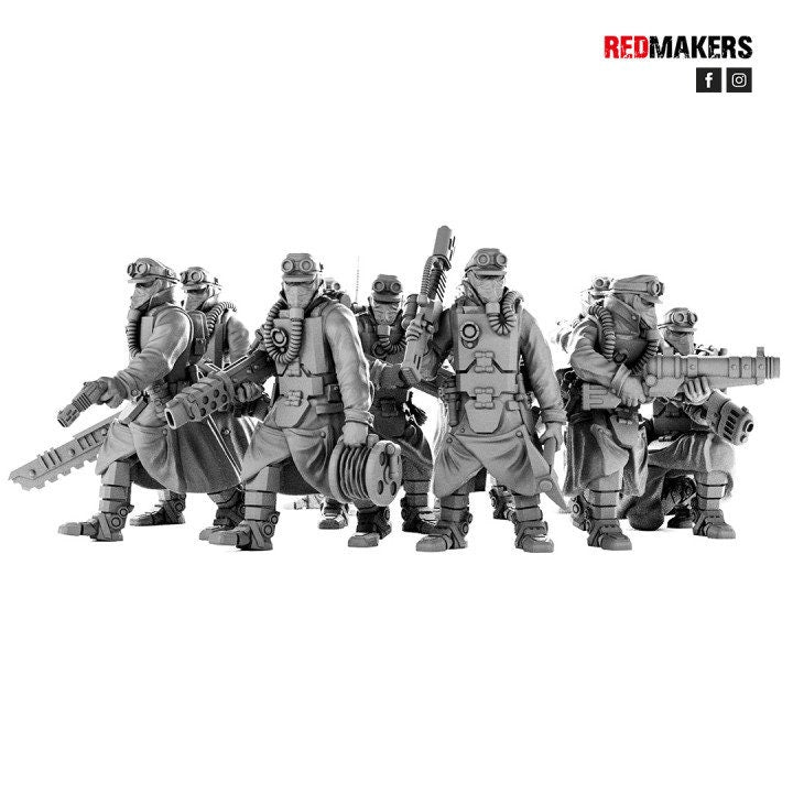 Red Makers Death Squad Engineers x10 (Custom Order) - product image 1 of 2