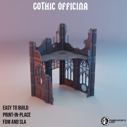 Gothic Ruins Set #1 - Wargaming Terrain 28mm - Large Bundle Set or Individual - Printed on FDM Bambu Lab X1 Carbon (Custom Order)