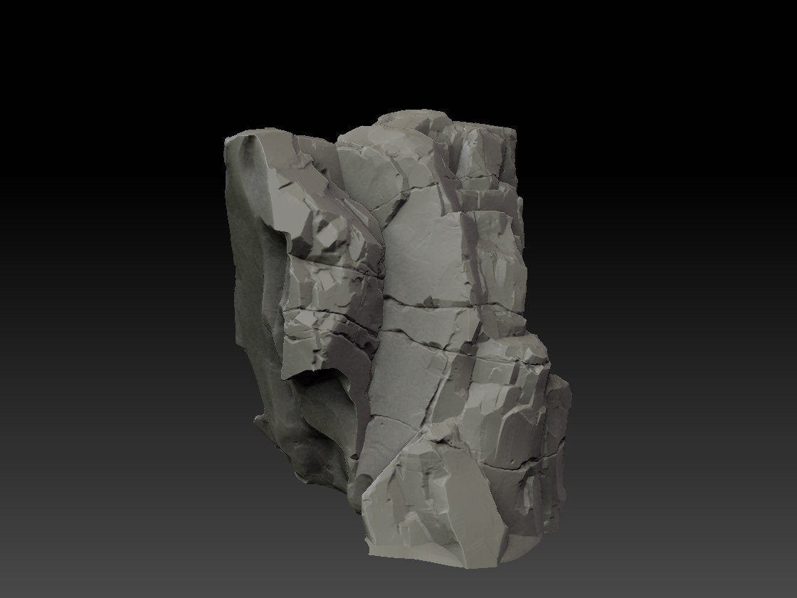 Stone Trove Cliffs - Wargaming Terrain 28mm - Large Bundle Set or Individual - Printed on FDM Bambu Lab X1 Carbon (Custom Order) - product image 4 of 10