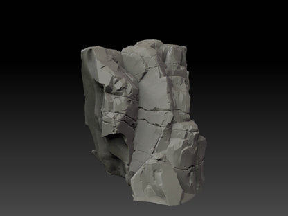 Stone Trove Cliffs - Wargaming Terrain 28mm - Large Bundle Set or Individual - Printed on FDM Bambu Lab X1 Carbon (Custom Order) - product image 4 of 10
