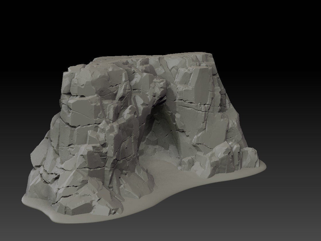 Stone Trove Cliffs - Wargaming Terrain 28mm - Large Bundle Set or Individual - Printed on FDM Bambu Lab X1 Carbon (Custom Order) - product image 1 of 10