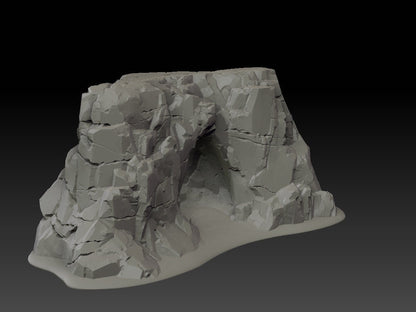 Stone Trove Cliffs - Wargaming Terrain 28mm - Large Bundle Set or Individual - Printed on FDM Bambu Lab X1 Carbon (Custom Order) - product image 1 of 10