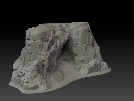 Stone Trove Cliffs - Wargaming Terrain 28mm - Large Bundle Set or Individual - Printed on FDM Bambu Lab X1 Carbon (Custom Order) - product image 1 of 10