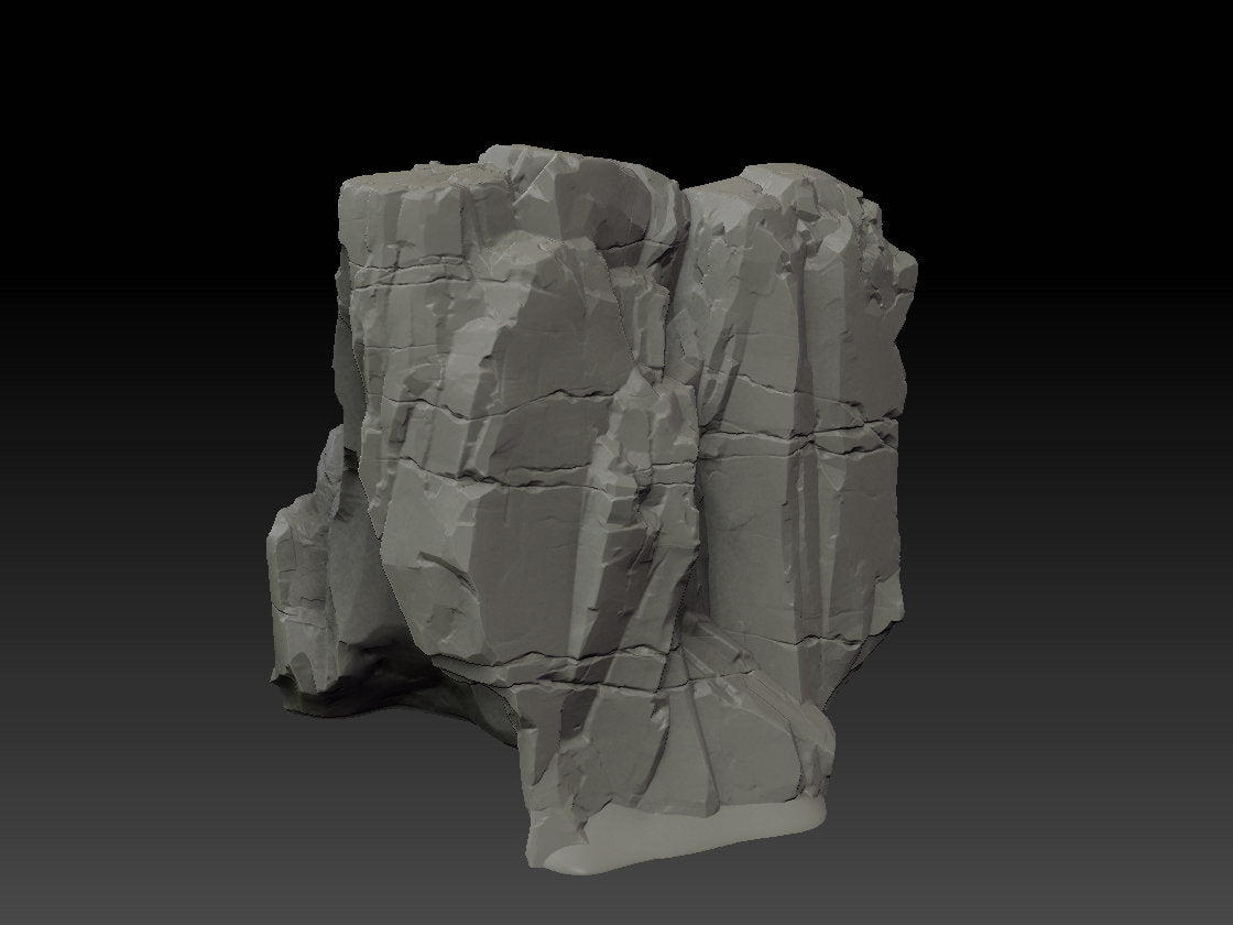 Stone Trove Cliffs - Wargaming Terrain 28mm - Large Bundle Set or Individual - Printed on FDM Bambu Lab X1 Carbon (Custom Order) - product image 3 of 10