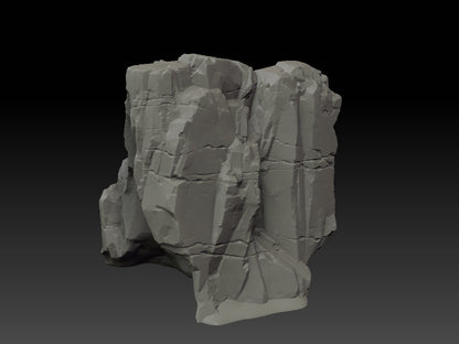 Stone Trove Cliffs - Wargaming Terrain 28mm - Large Bundle Set or Individual - Printed on FDM Bambu Lab X1 Carbon (Custom Order) - product image 3 of 10