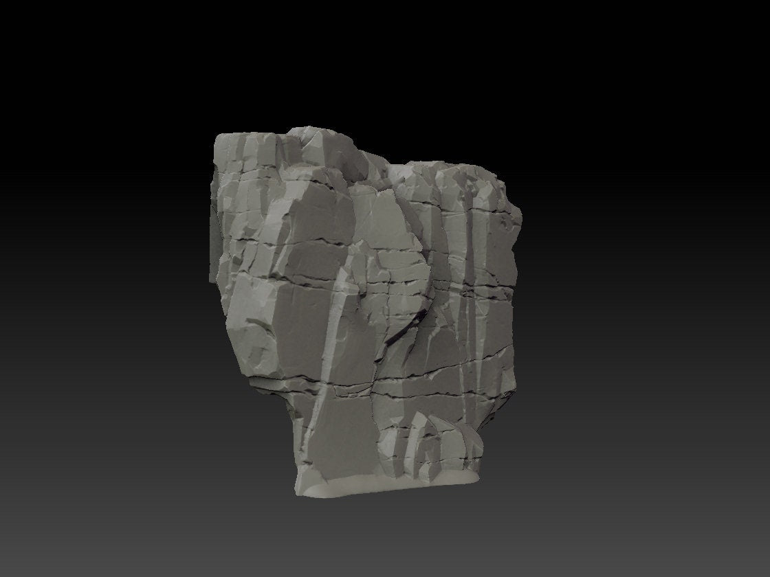Stone Trove Border Cliffs - Wargaming Terrain 28mm - Large Bundle Set or Individual - Printed on FDM Bambu Lab X1 Carbon (Custom Order) - product image 5 of 9