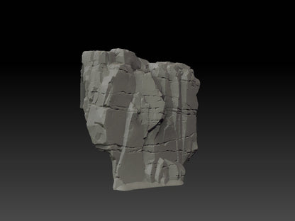 Stone Trove Border Cliffs - Wargaming Terrain 28mm - Large Bundle Set or Individual - Printed on FDM Bambu Lab X1 Carbon (Custom Order) - product image 5 of 9