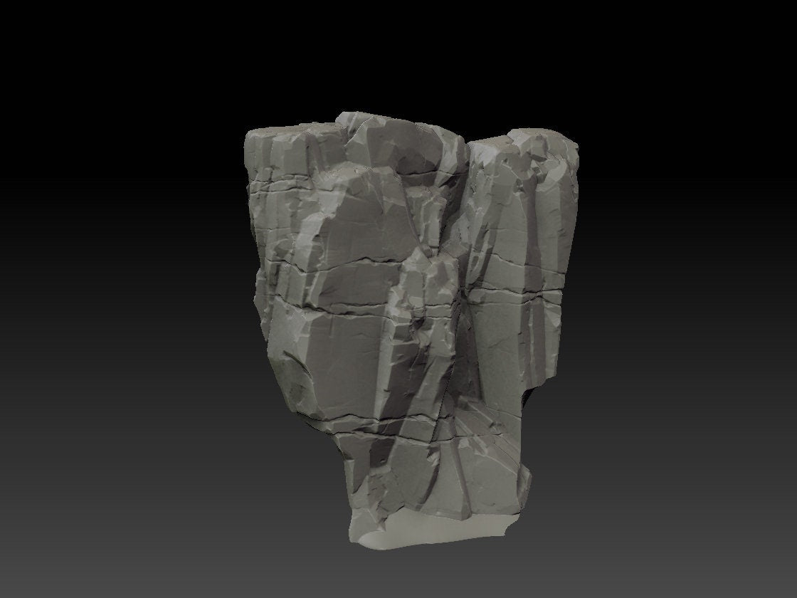Stone Trove Border Cliffs - Wargaming Terrain 28mm - Large Bundle Set or Individual - Printed on FDM Bambu Lab X1 Carbon (Custom Order) - product image 7 of 9