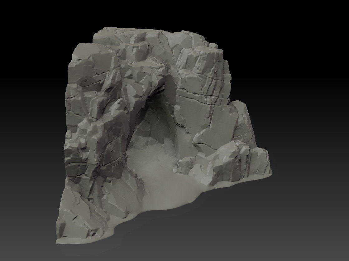 Stone Trove Border Cliffs - Wargaming Terrain 28mm - Large Bundle Set or Individual - Printed on FDM Bambu Lab X1 Carbon (Custom Order) - product image 9 of 9