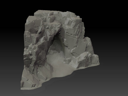 Stone Trove Border Cliffs - Wargaming Terrain 28mm - Large Bundle Set or Individual - Printed on FDM Bambu Lab X1 Carbon (Custom Order) - product image 9 of 9
