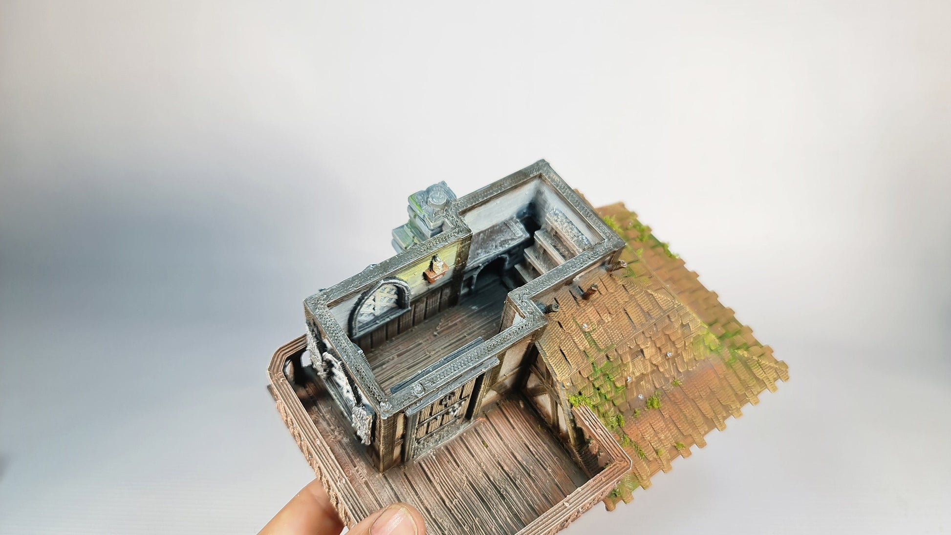 The Frost 2 Clock Tower - Wargaming Terrain 28mm - Printed on FDM Bambu Lab X1 Carbon (Custom Order) - product image 4 of 10
