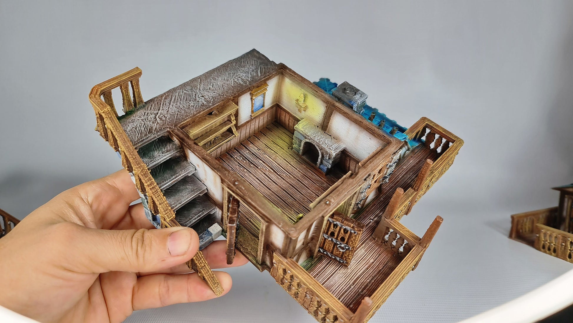The Frost 2 Clock Tower - Wargaming Terrain 28mm - Printed on FDM Bambu Lab X1 Carbon (Custom Order) - product image 8 of 10