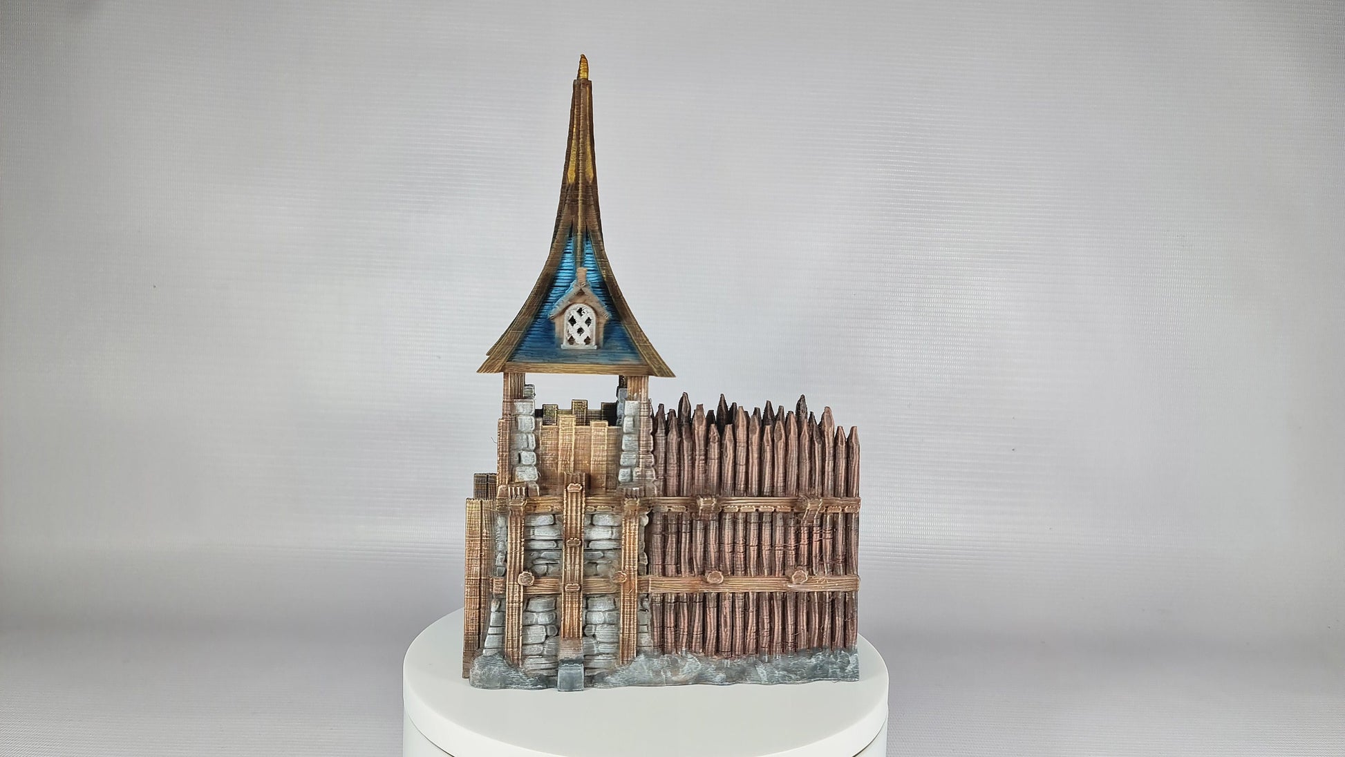 The Frost 2 Walls/Gate Section - Wargaming Terrain 28mm - Printed on FDM Bambu Lab X1 Carbon (Custom Order) - product image 1 of 4