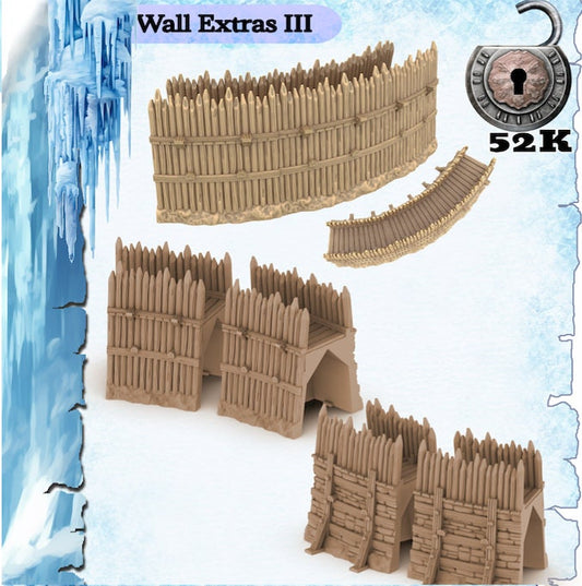 The Frost 2 Wall Extras III - Wargaming Terrain 28mm - Printed on FDM Bambu Lab X1 Carbon (Custom Order) - product image