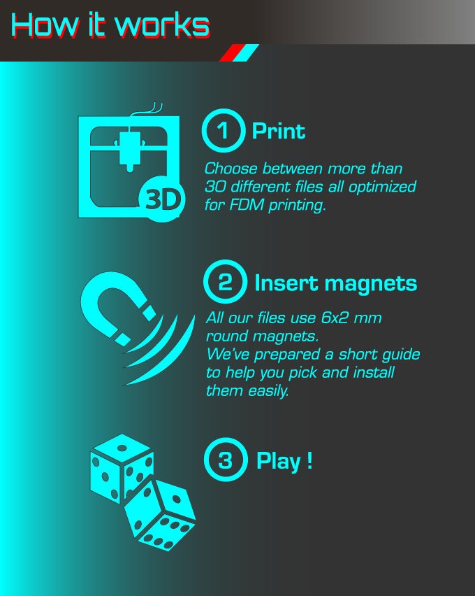 Magnet Trays and Magnetic Anchors Infantry - Printed on FDM Bambu Lab X1 Carbon (Custom Order) - product image 10 of 10